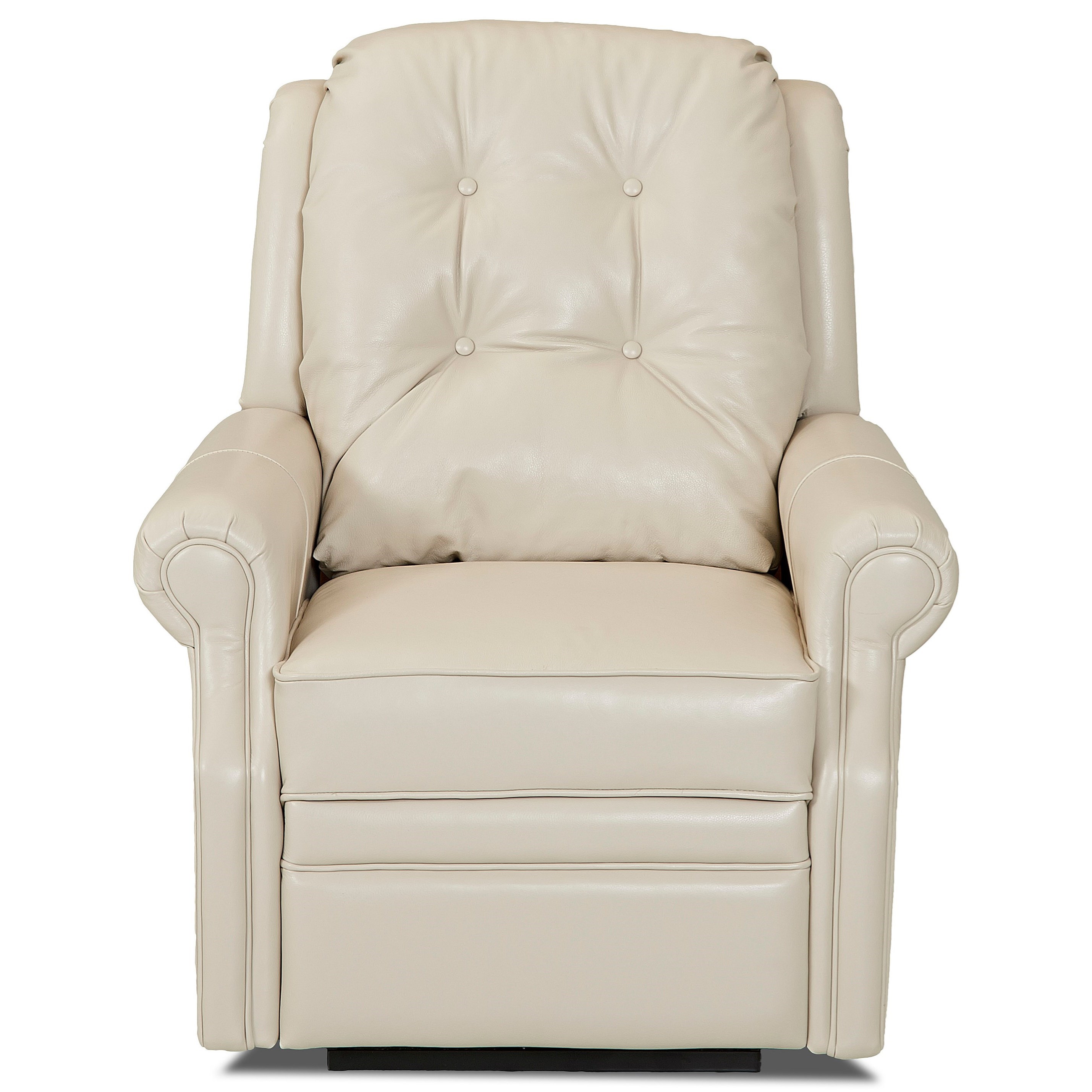 Klaussner Sand Key Transitional Power Reclining Chair with Rolled Arms